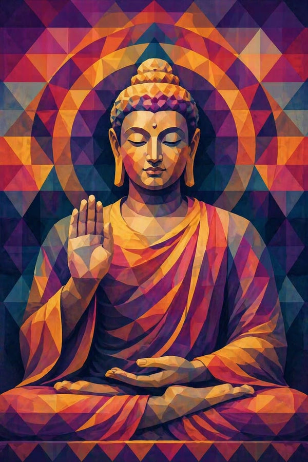 Geometric Buddha Harmony