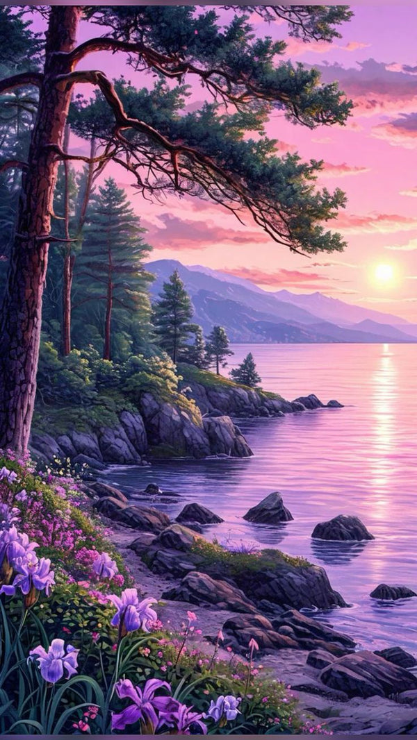 Lavender Coastal Sunset