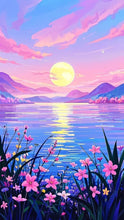 Moonlit Blossom Lake