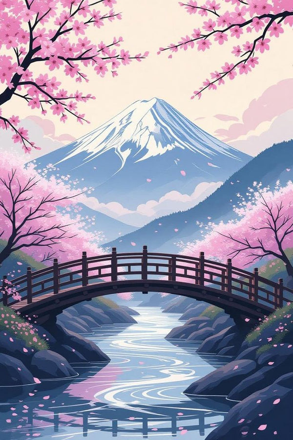 Mount Fuji with Bridge